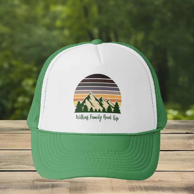 Gorra De Camionero Green Forest Road Trip Cool Custom Family (Subido por el creador)
