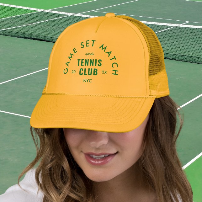 Gorra De Camionero Green Game Set Match Après Tennis Club Yellow (Subido por el creador)