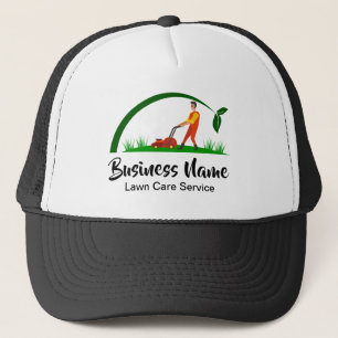 Gorra De Camionero Green Grass Simple Lawn Care Mowing Landscaping