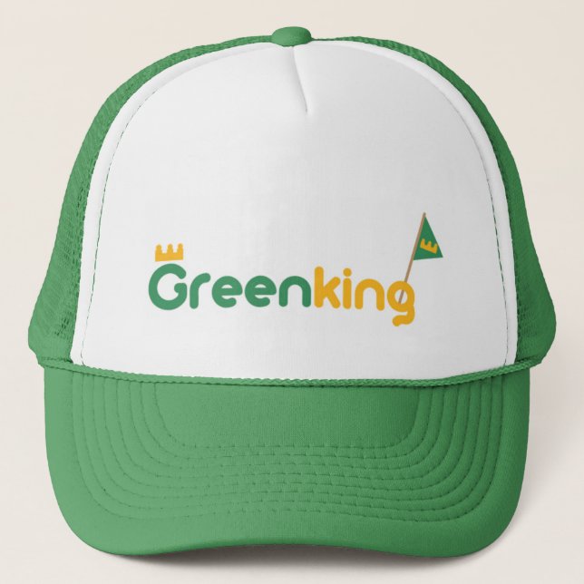 Gorra De Camionero GREEN King HAT KING (Anverso)