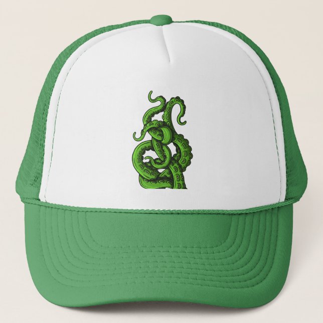 Gorra De Camionero Green Tentacles (Anverso)
