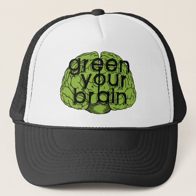 Gorra De Camionero Green your brain (Anverso)