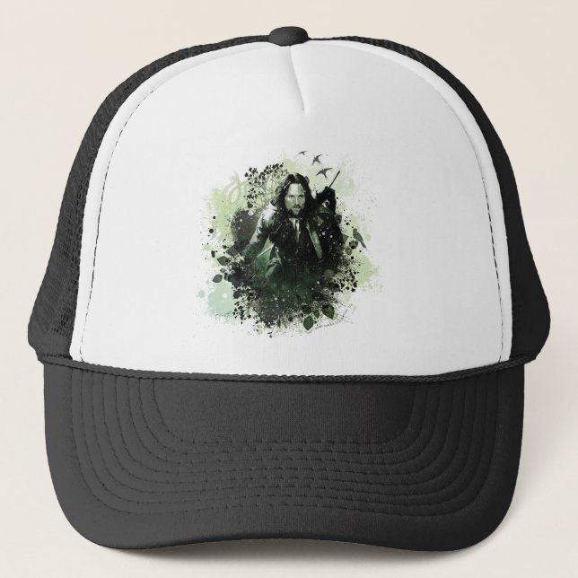 Gorra De Camionero Greenish Aragorn Vector Collage (Anverso)