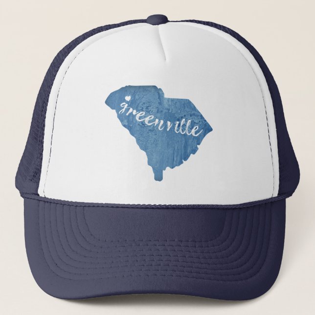 Gorra De Camionero Greenville South Carolina Wood Grain (Anverso)