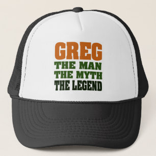 Gorra De Camionero ¡Greg - el hombre, el mito, la leyenda!