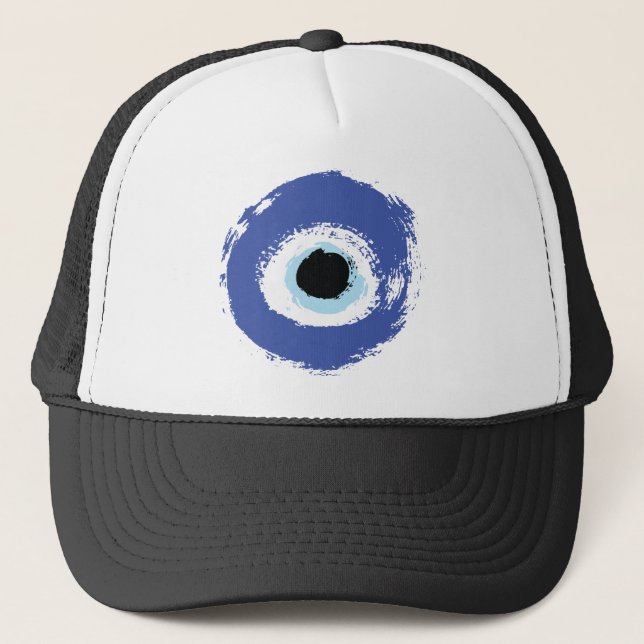 Gorra De Camionero Griego artificial de ojos malvados (Anverso)
