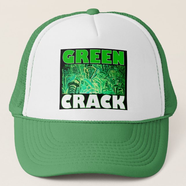 GORRA DE CAMIONERO GRIETA VERDE (Anverso)