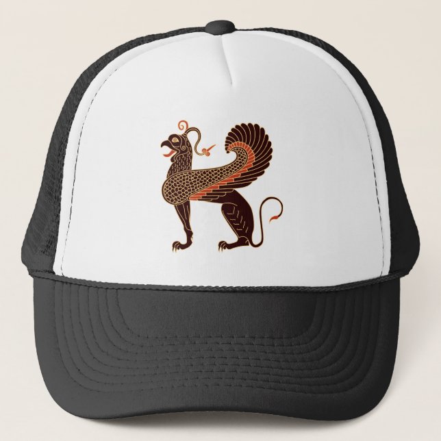 Gorra De Camionero Griffin mitológico griego antiguo (Anverso)