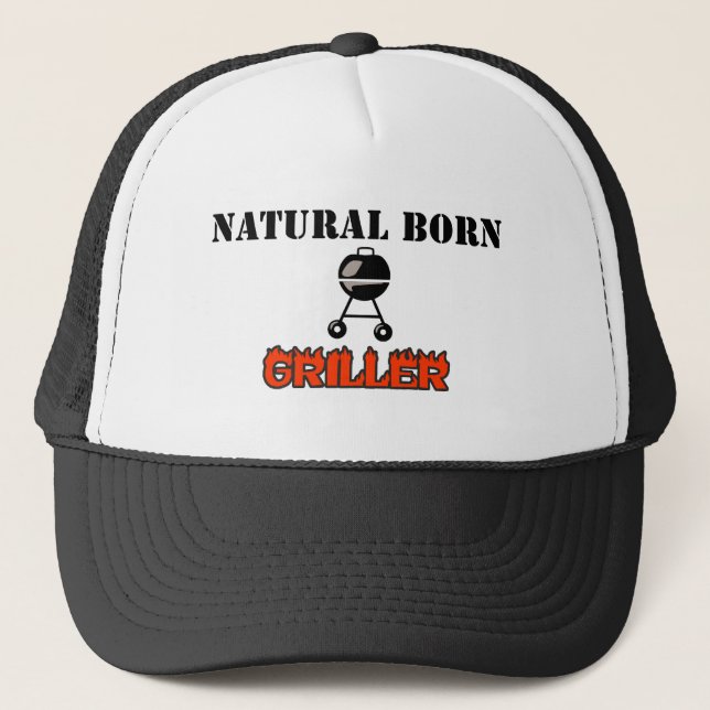 Gorra De Camionero Griller llevado natural (Anverso)