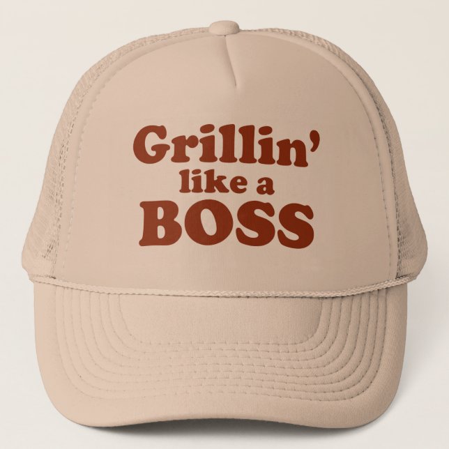Gorra De Camionero Grillin como Boss (Anverso)