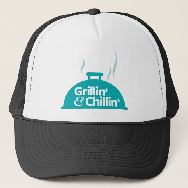 Gorra De Camionero Grillin y Chillin (Anverso)