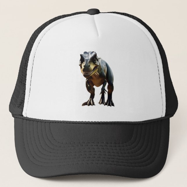 Gorra De Camionero **"Grin temerosa: La sonriente T-Rex"** (Anverso)