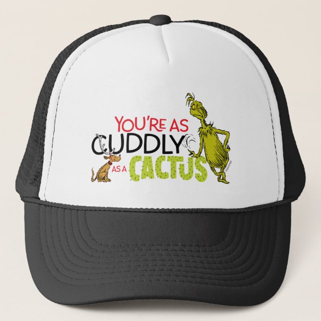 Gorra De Camionero Grinch | Eres tan astuto como una cita de Cactus (Anverso)