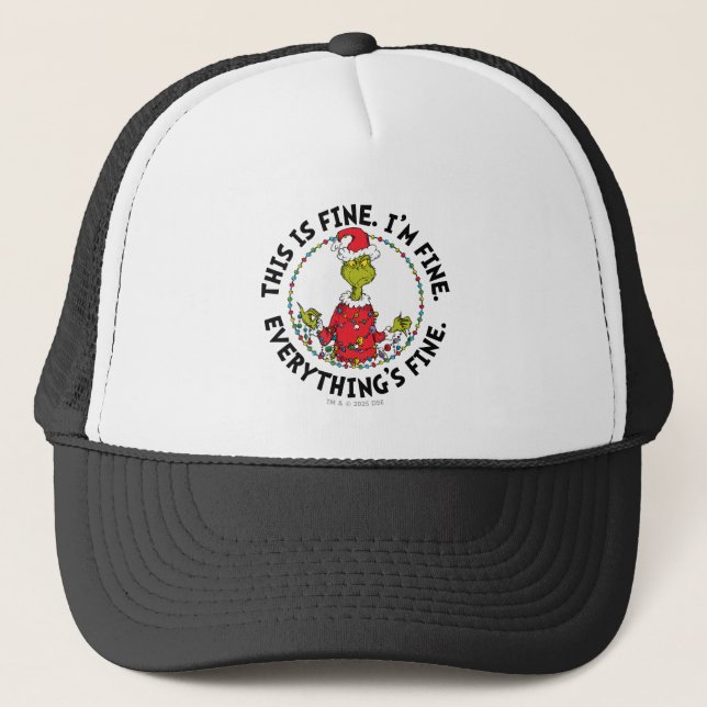 Gorra De Camionero Grinch | Todo está bien (Anverso)