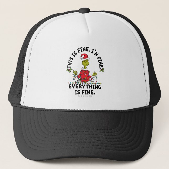 Gorra De Camionero Grinch | Todo está bien (Anverso)