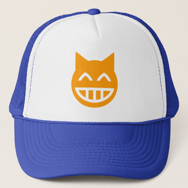 Gorra De Camionero Grinning Emoji Cat (Anverso)