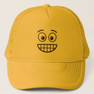 Gorra De Camionero Grinning Face con los ojos abiertos