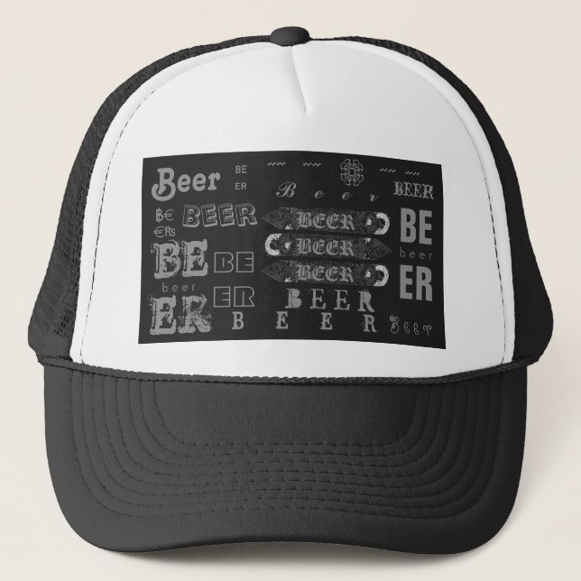 Gorra De Camionero Gris Casquillo-Oscuro del abrebotellas de la (Anverso)