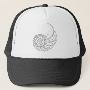 Gorra De Camionero Gris espiral orgánica