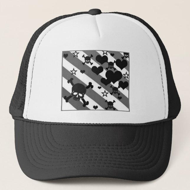 Gorra De Camionero Gris negro de n (Anverso)