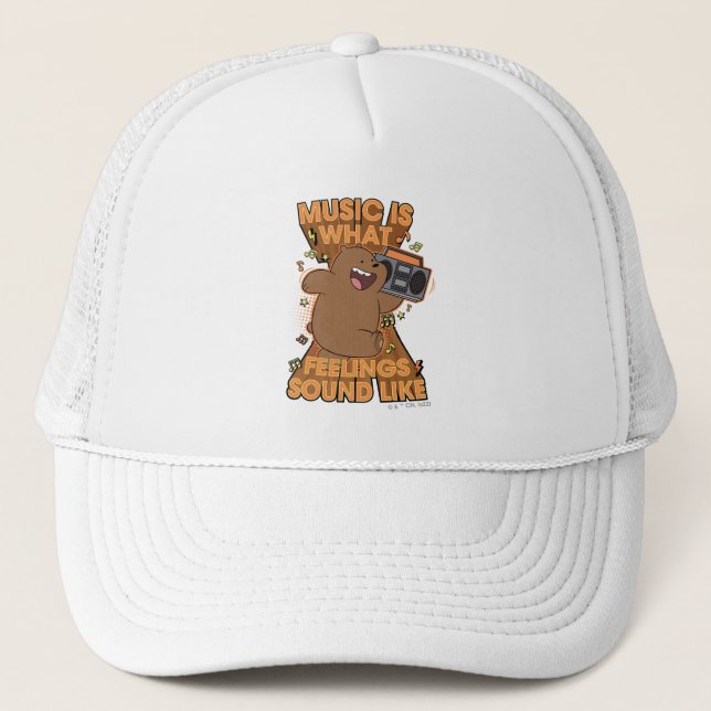 Gorra De Camionero Grizz - La música es como se siente (Anverso)