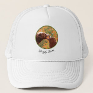 Gorra De Camionero Grizzly Bear Mom and Cub Painting Wildlife Art