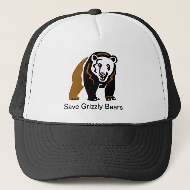 Gorra De Camionero Grizzly bear -trucker hat (Anverso)