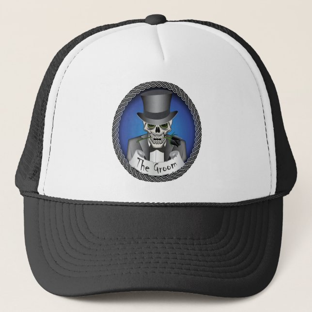 Gorra De Camionero Groom Skull (Anverso)