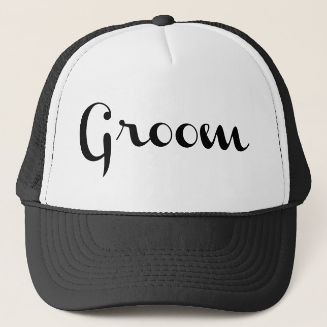 Gorra De Camionero Groom Trucker Hat Black (Anverso)