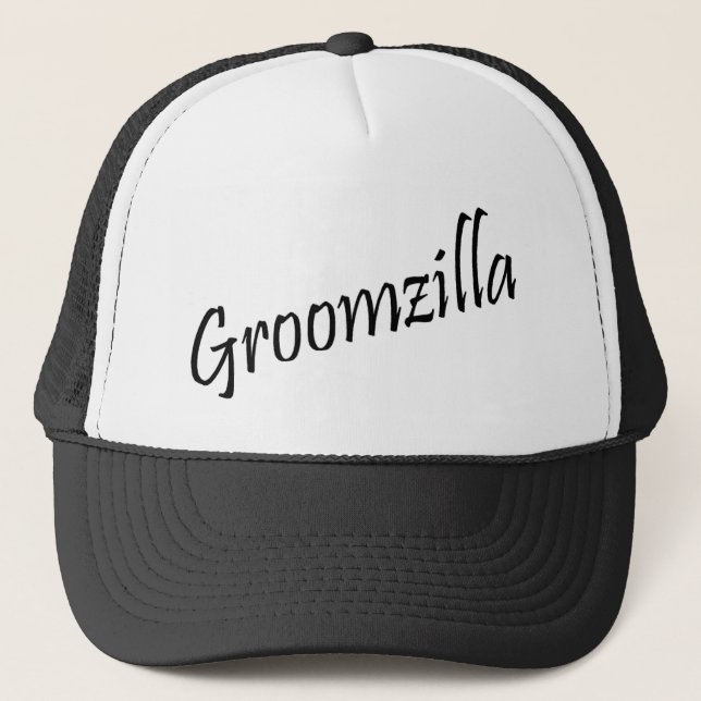 Gorra De Camionero Groomzilla (negro) (Anverso)