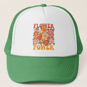 Gorra De Camionero Groovy Flower Power Graphic