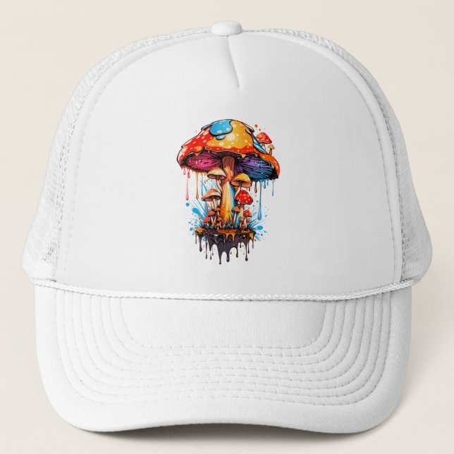 Gorra De Camionero Groovy Mushroom Vibes (Anverso)
