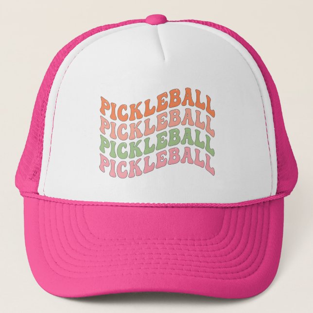 Gorra De Camionero Groovy Pickleball (Anverso)