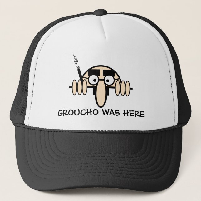Gorra De Camionero Groucho estaba aquí (Anverso)