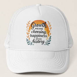 Gorra De Camionero Growth Mindset Hat — Choosing Happiness Over Histo