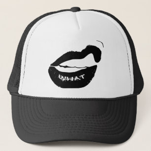 Gorra De Camionero ¡Grr Qué! Palo de labios negro y dientes inclinado