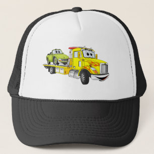 Gorra De Camionero Grúa amarilla del plano del dibujo animado