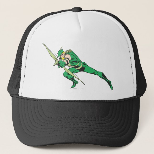 Gorra De Camionero Grullas de flecha verde (Anverso)