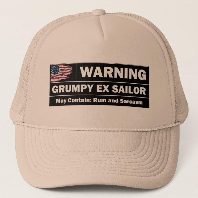 Gorra De Camionero Grumpy Ex-Sailor Cap (Anverso)