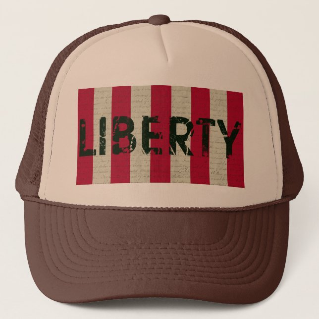 Gorra De Camionero Grunge de la bandera de la libertad (Anverso)