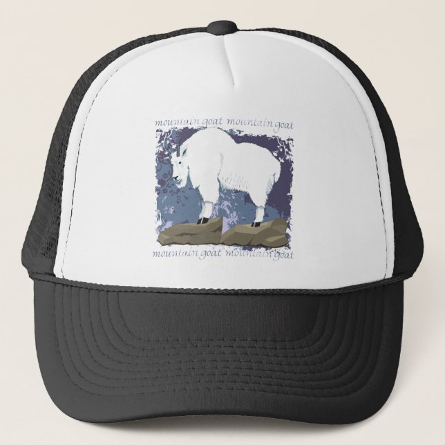Gorra De Camionero Grunge de la cabra de montaña (Anverso)