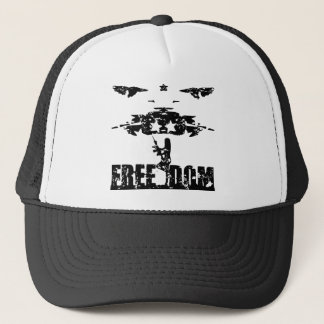 Gorra De Camionero Grunge FREEDOM Chick  #USAPatriotGraphics  ©