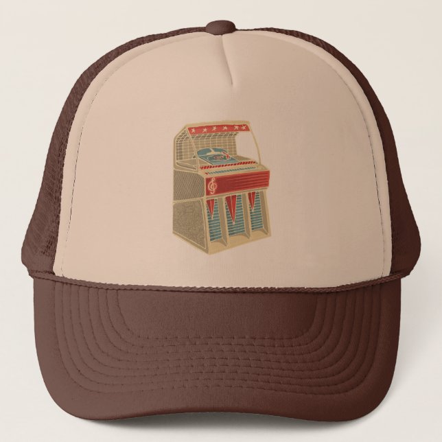 Gorra De Camionero Grunge Jukebox (Anverso)