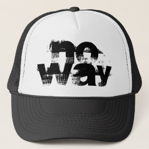 Gorra De Camionero grunge negro y blanco SIN GRABACIÓN