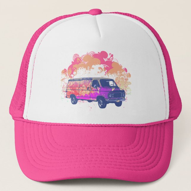 Gorra De Camionero grunge retro hippie van (Anverso)