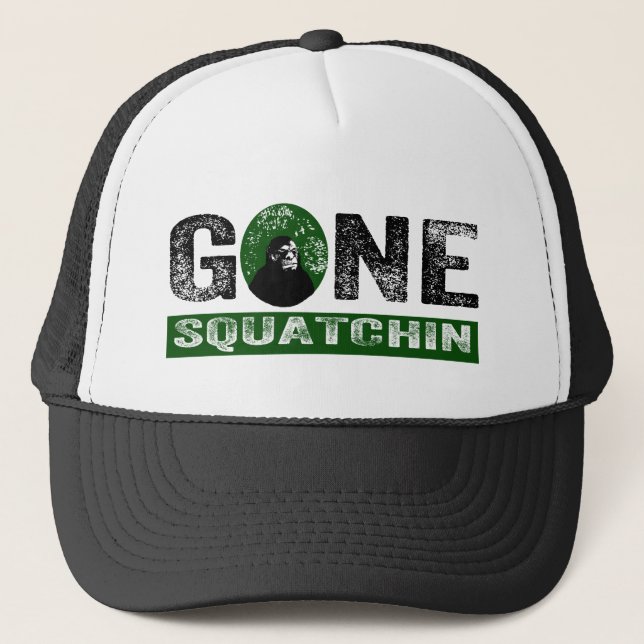 Gorra De Camionero Grunge (verde) ido Squatch de Squatchin (Anverso)