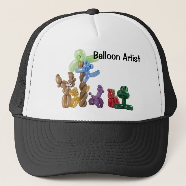 Gorra De Camionero grupo animal del globo, artista del globo (Anverso)
