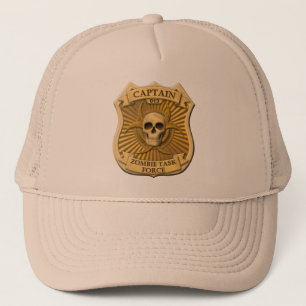 Gorra De Camionero Grupo de trabajo del zombi - capitán Badge