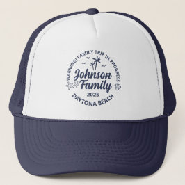 Gorra De Camionero Grupo de vacaciones de la familia personalizado