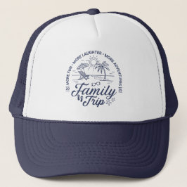 Gorra De Camionero Grupo de Viaje Familiar personalizado con vacacion